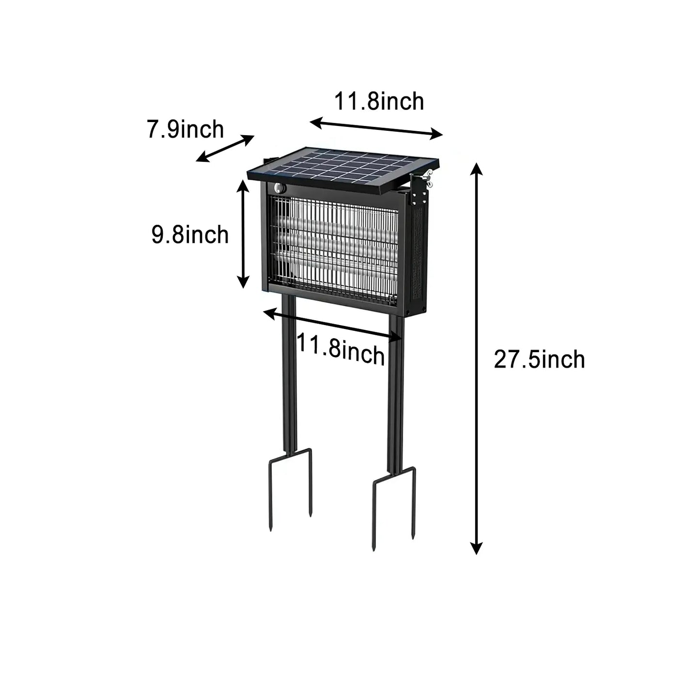 Kanesin Solar Bug Zapper Outdoor Waterproof Electric Mosquito and Fly Zapper with Smart Light Sensor