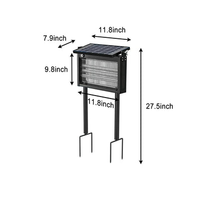 Kanesin Solar Bug Zapper Outdoor Waterproof Electric Mosquito and Fly Zapper with Smart Light Sensor